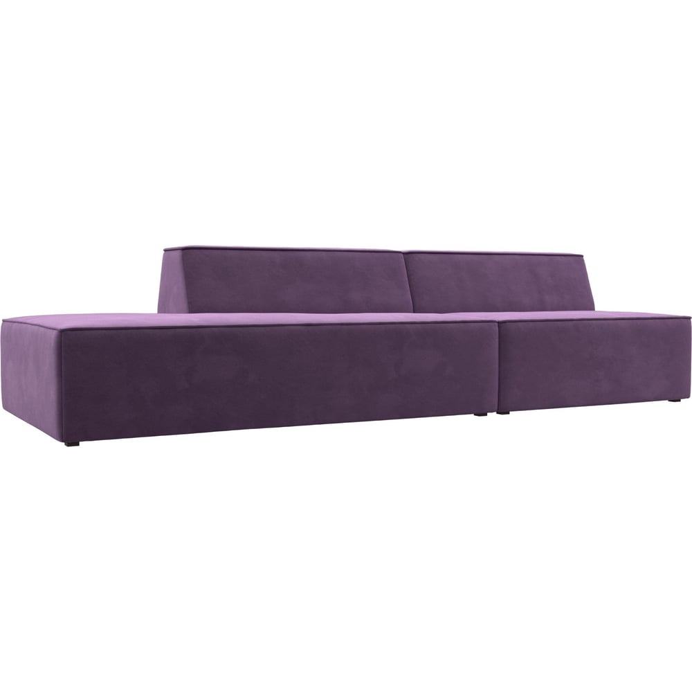 Изображение товара Модульный диван Лига диванов Монс Модерн левый 119472L сиреневый микровельвет