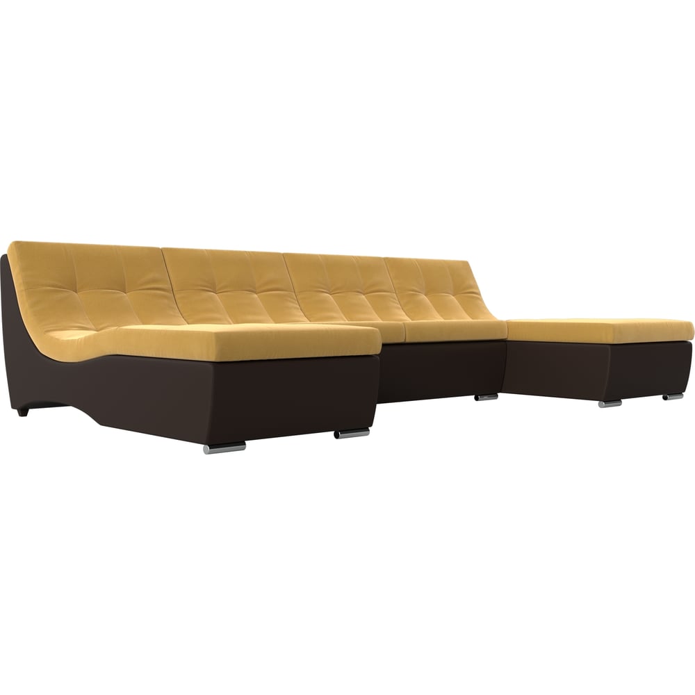 П-образный модульный диван Лига диванов артмебель п образный модульный диван монреаль микровельвет коралловый экокожа коричневый