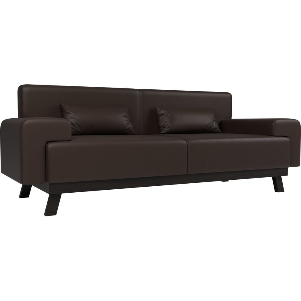 Изображение товара Прямой диван Лига диванов Мюнхен экокожа коричневый