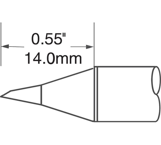 Изображение товара Наконечник (1.5х14 мм; миниволна) для PS900 METCAL SCV-DRH20