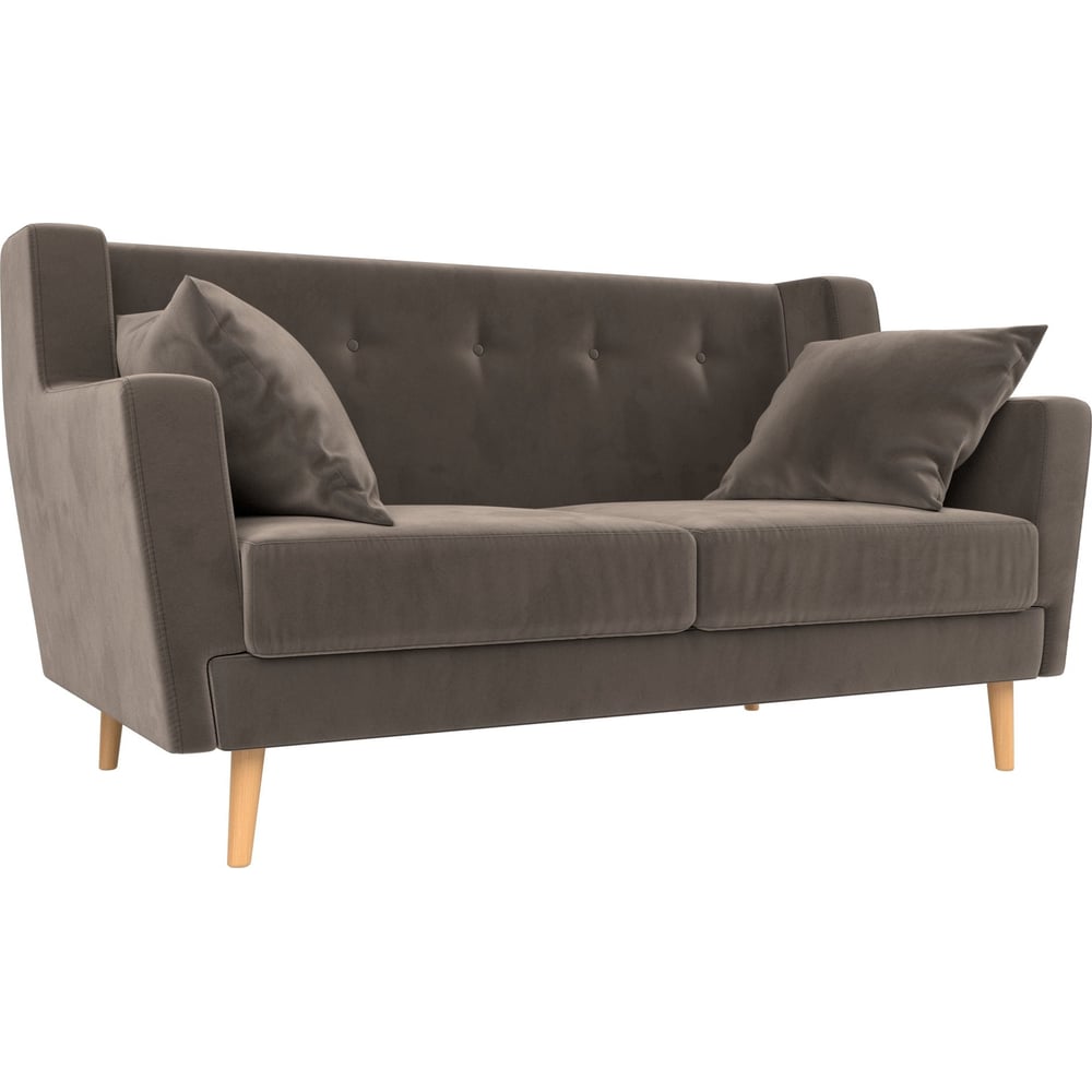 Изображение товара Прямой диван Лига диванов Брайтон 2 коричневый