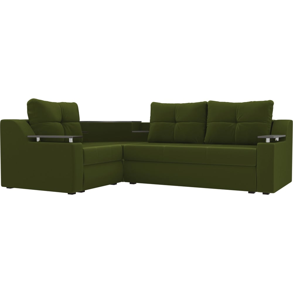 Угловой диван Лига диванов кресло лига диванов бергамо микровельвет зеленый 112000