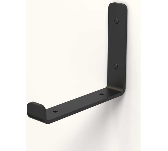 Изображение товара Набор кронштейнов для полки Граф Держалкин 2 шт., 160x130x30 мм, черный GDKR-004-ч