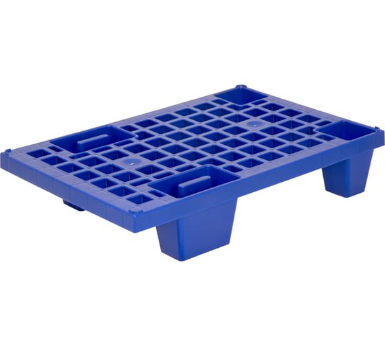 Изображение товара Перфорированный паллет на ножках, синий 600х400х130 мм Тара.ру 14993