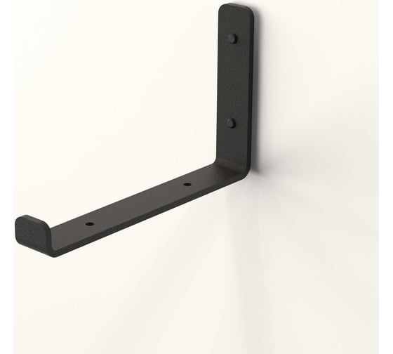 Изображение товара Набор кронштейнов для полки Граф Держалкин 2 шт., 260x130x30 мм, черный GDKR-006-ч