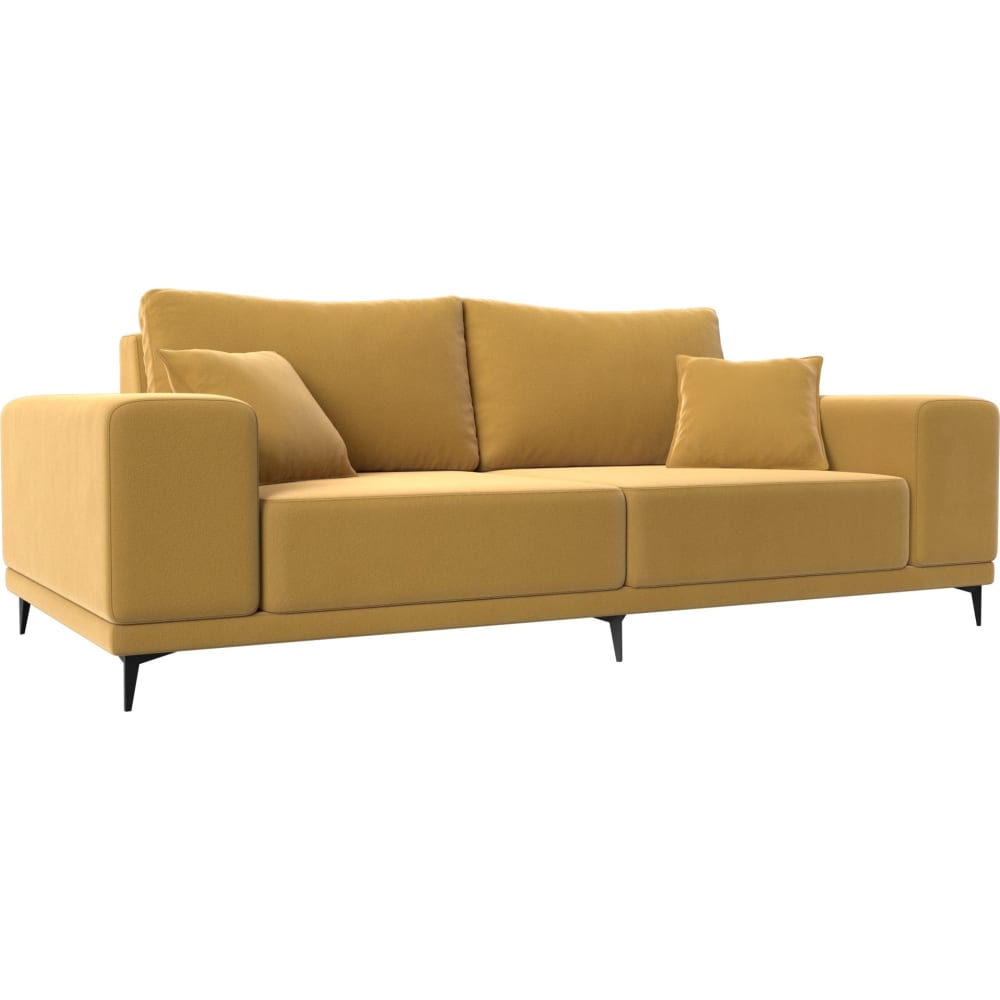 Прямой диван Лига диванов прямой диван лига диванов амстердам лайт микровельвет желтый 112436