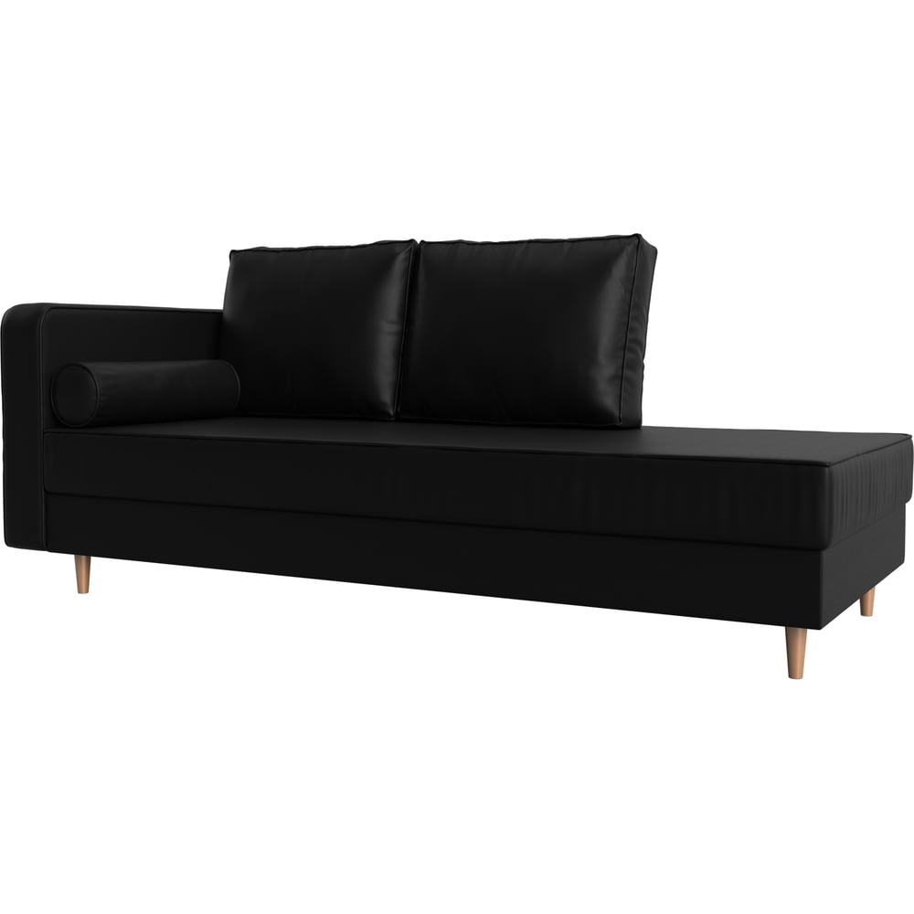 Изображение товара Кушетка Лига диванов Прайм левая 100894L экокожа модерн черная