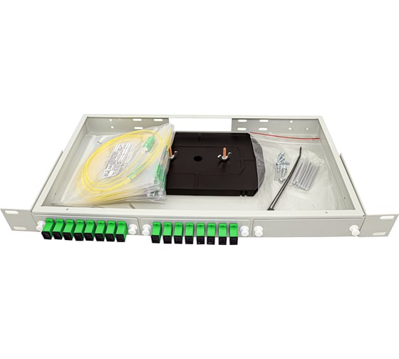 Изображение товара Кросс в стойку НК-Групп 19” 1u-ru24-lc/apc-16d-32-2 - в комплектации на 32 порта 1ULCA16d