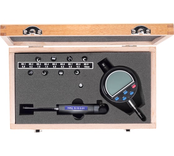 Изображение товара Электронный индикаторный нутромер ЧИЗ НИЦ 6-10 0.01 74438