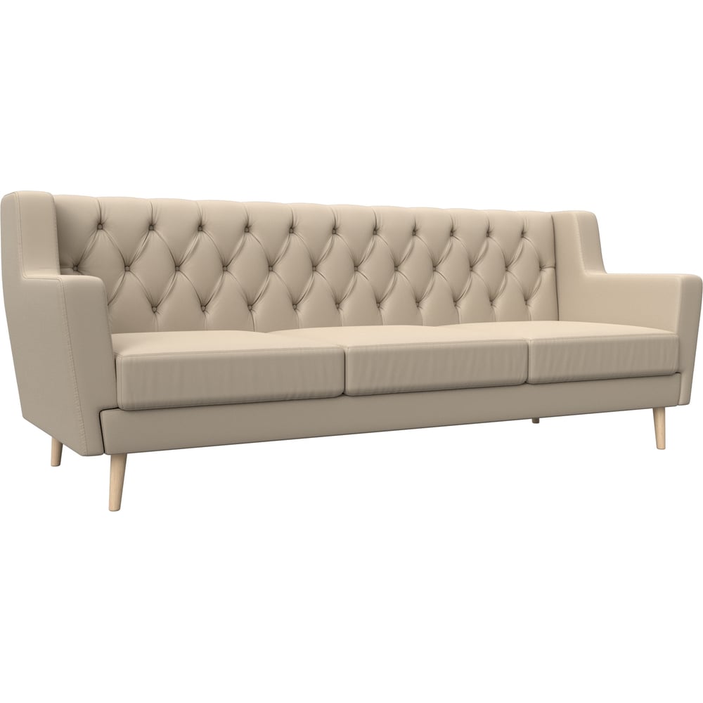 Изображение товара Прямой диван Лига диванов Брайтон 3 Люкс бежевый