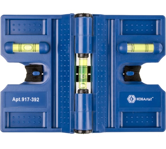 Изображение товара Строительный угловой уровень, 4 магнита КОБАЛЬТ 917-392