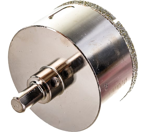 Изображение товара Коронка алмазная в сборе по керамограниту 70 мм Elitech 1820.082500