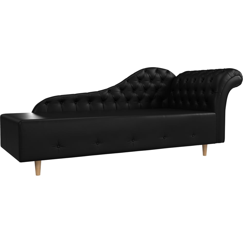 Изображение товара Кушетка Лига диванов Камерон правая с подлокотниками черная