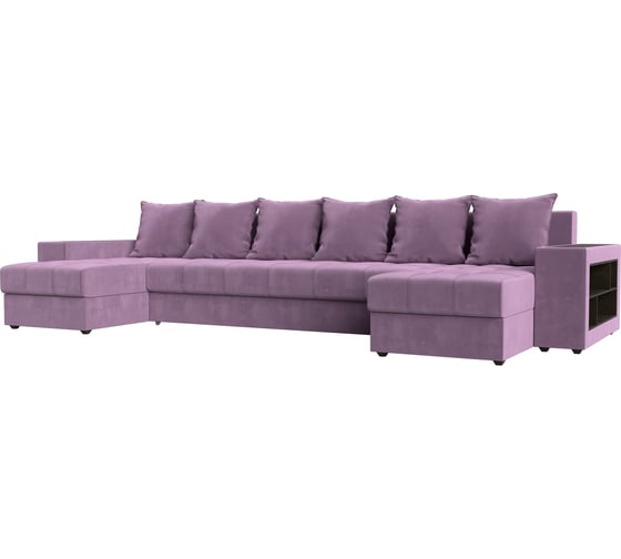 Изображение товара П-образный диван Лига диванов Дубай полки справа 110592R