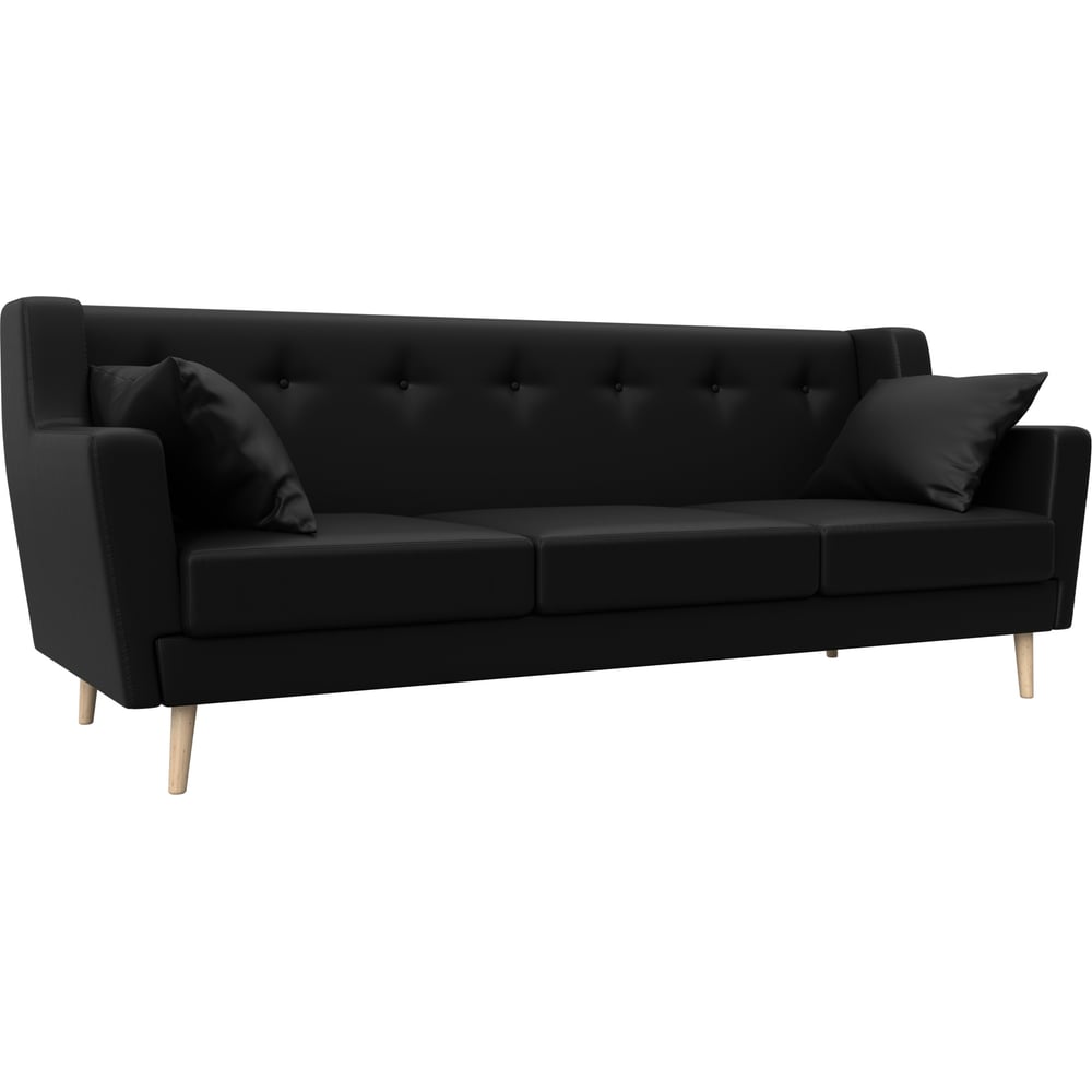 Изображение товара Прямой диван Брайтон 3 109170 Лига диванов современный черный