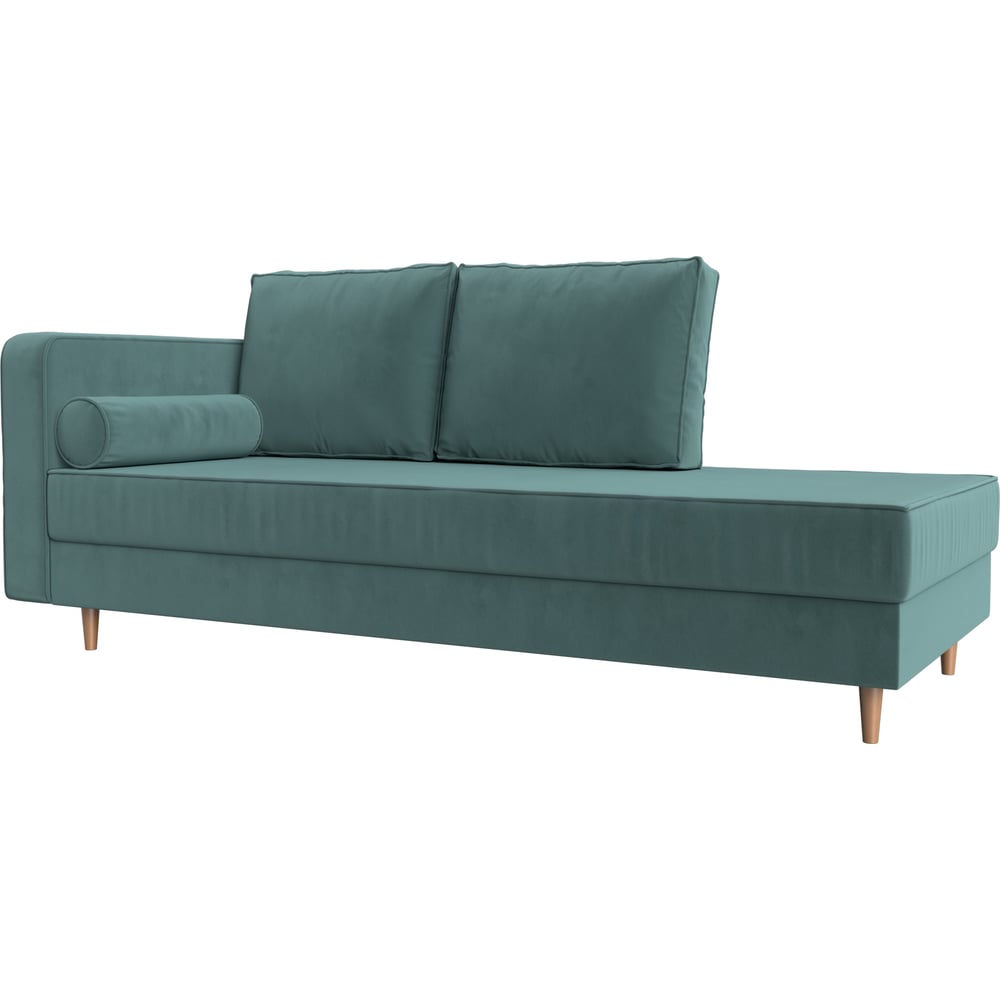 Изображение товара Кушетка Лига диванов Прайм левая цвет бирюзовый стиль модерн