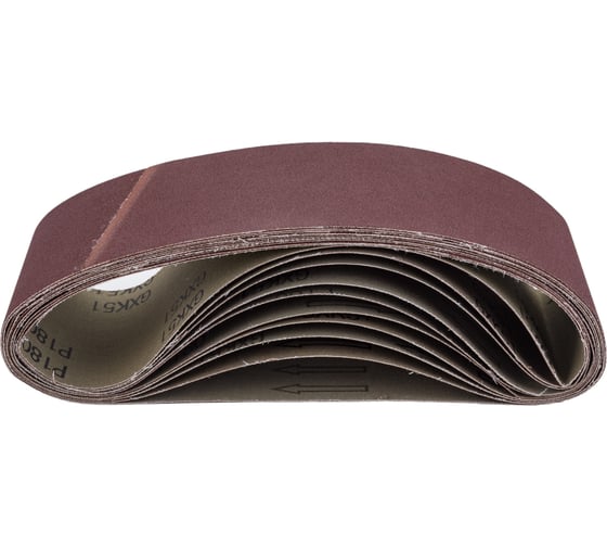 Изображение товара Шлифовальные ленты ЛБ 75х533 мм, А180, 14А, 10 шт. Tsunami D76107553314180