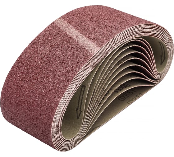 Изображение товара Шлифовальные ленты ЛБ 75х533 мм, А60, 14А, 10 шт. Tsunami D76107553314060