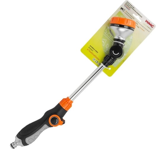 Изображение товара Поливочный удлиненный пистолет-распылитель WMS Tools L-460 мм, 8 режимов распыления, на блистере WMC-TG7204016(50063)