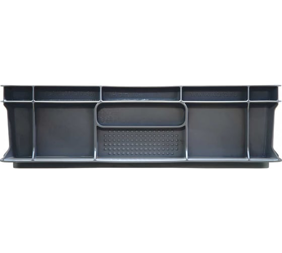 Изображение товара Морозостойкий сплошной ящик Тара.ру 600х400х120 мм, серый 16395