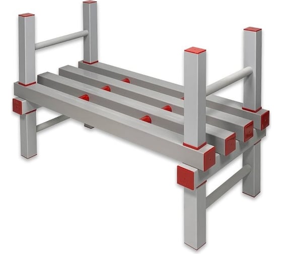 Изображение товара Одноярусный стеллаж Эскар в-70, цвет серый/красный 8534870