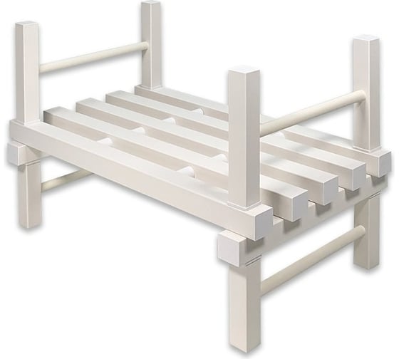 Изображение товара Одноярусный стеллаж Эскар с-70, цвет белый 8535970