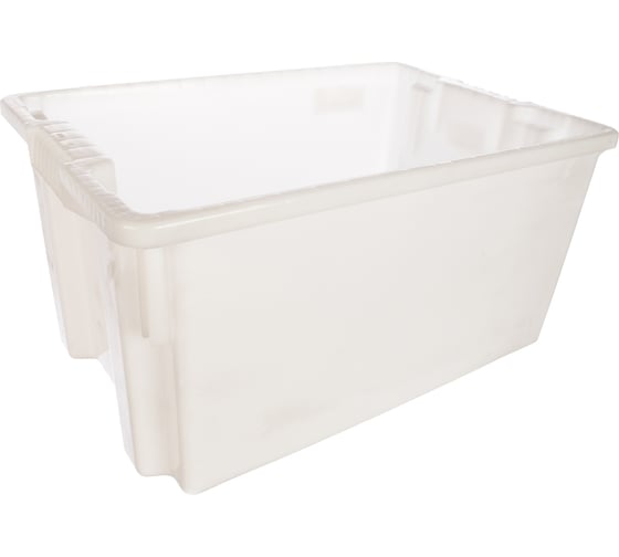 Изображение товара Морозостойкий сплошной ящик Тара.ру 600х400х300 мм, белый 05337