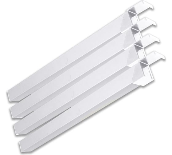 Изображение товара Угловой модуль для одноярусного стеллажа Эскар с, цвет белый 85359331