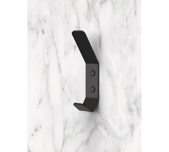 Изображение товара Набор настенных малых крючков Граф Держалкин 3 шт. 100x20 мм черный KRM-003-ч