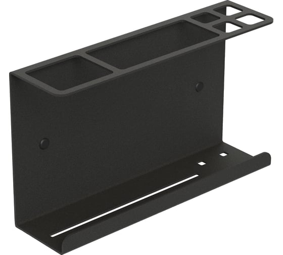 Изображение товара Подставка для зубных щеток Граф Держалкин horizon185x110x50 мм, черная GDH-001-ч