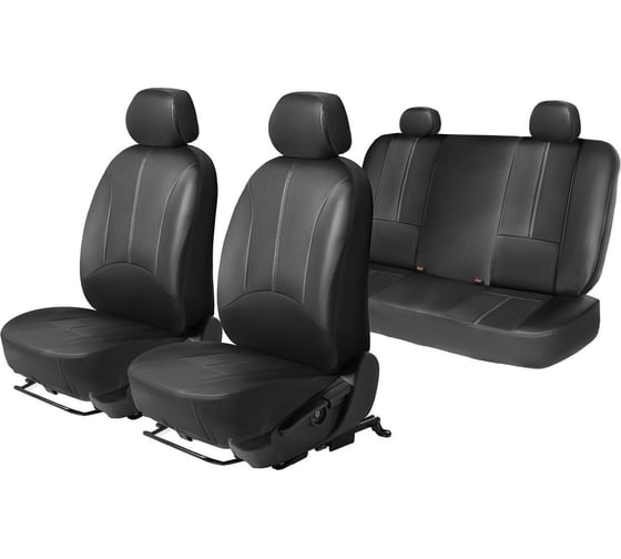 Изображение товара Универсальные чехлы для автомобильных сидений AutoFlex комплект 4 шт, экокожа SC.U4.TW