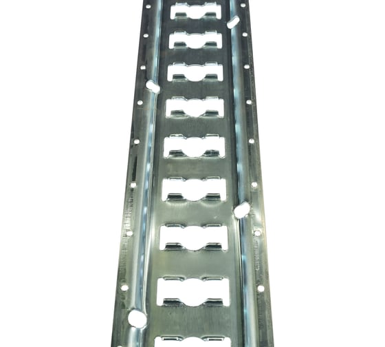 Изображение товара Рейка РОМЕК такелажная стальная оцинкованная s=2,0 мм 3,048 м 4680091063373