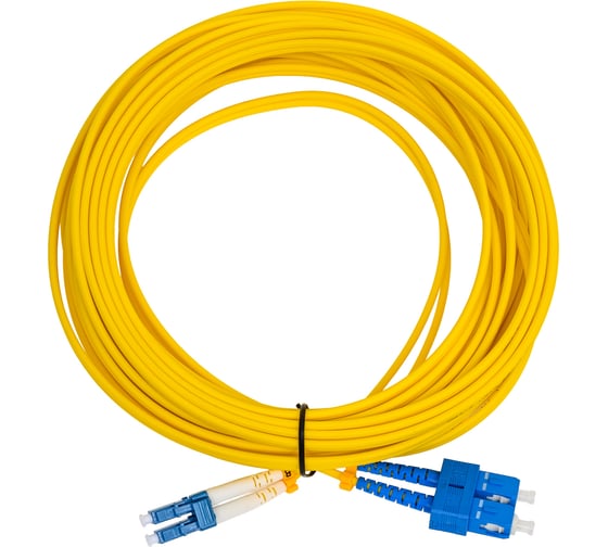 Изображение товара Оптический шнур Cabeus duplex lc-sc 9/125 sm 10м lszh FOP(d)-9-LC-SC-10m