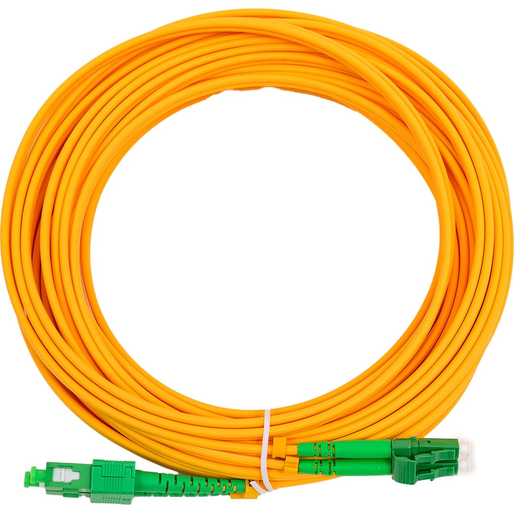 Изображение товара Оптический шнур Cabeus duplex lc/apc-sc/apc 9/125 10м LSZH