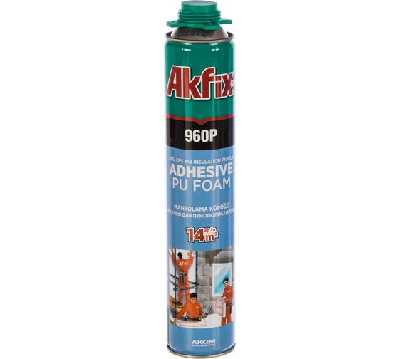 Изображение товара Клей-пена для пенополистирола и пенопласта Akfix 960P, 900 гр. FA009