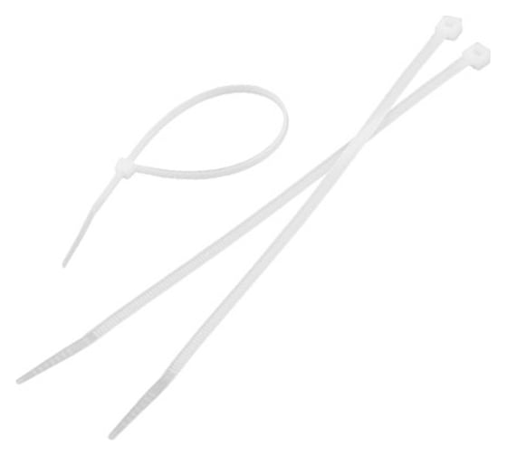 Изображение товара Стандартные нейлоновые стяжки Wokin белые, 2.5x100 мм, 100 шт. 1352915