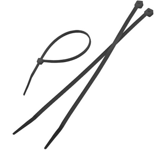 Изображение товара Стандартные нейлоновые стяжки Wokin черные, 3.6x200 мм, 100 шт. 1352920