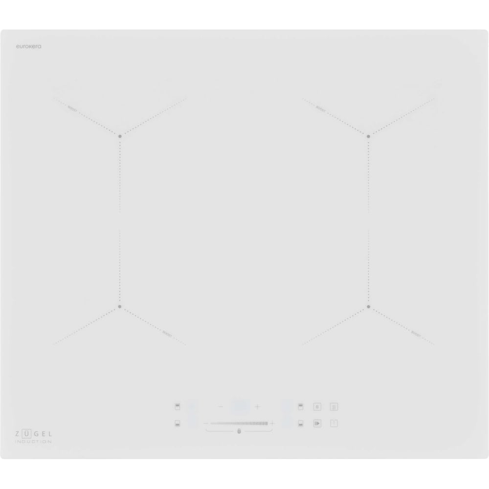 Изображение товара Индукционная варочная поверхность ZUGEL ZIH604W белая 4 конфорки