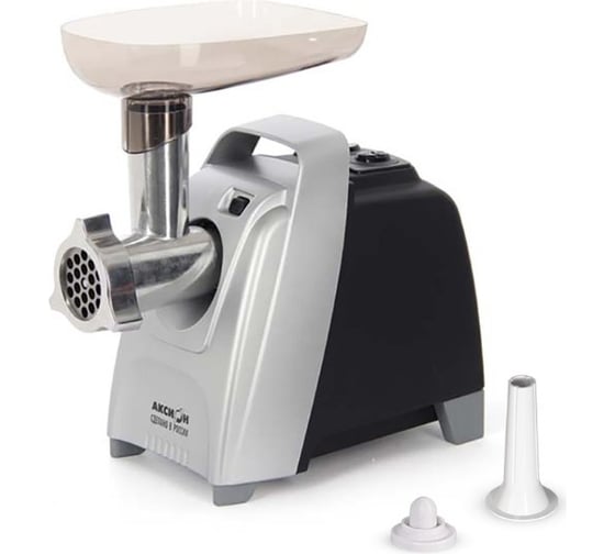 Изображение товара Электромясорубка Аксион М61.01 черно-серебристая 4607159824158