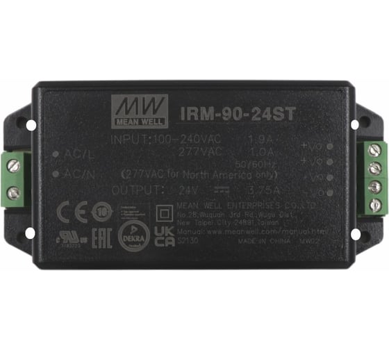 Изображение товара Источник питания Mean Well AC-DC IRM-90-24ST Т03604855