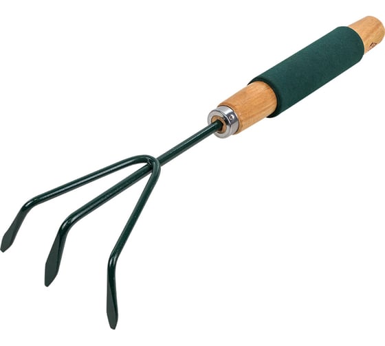Изображение товара 3-зубый рыхлитель для почвы с деревянной рукояткой WMS Tools WMC-TG2104020-L