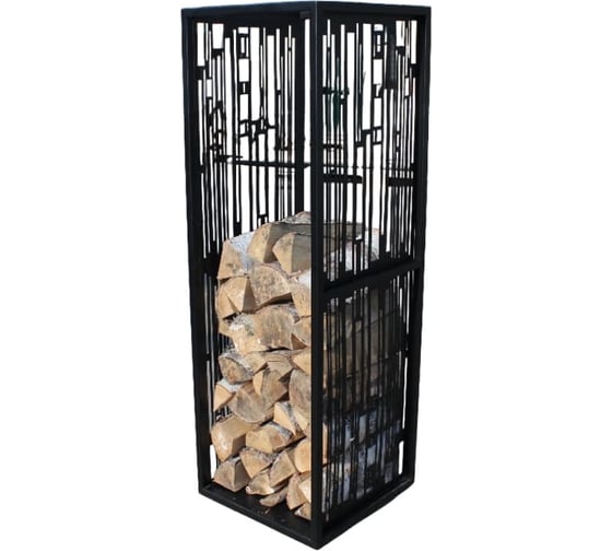 Изображение товара Дровница металлическая ритм ПРОФМЕТСТИЛЬ 784