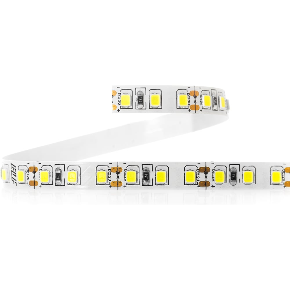 фото Светодиодная лента elf 600smd диодов 2835, 12 в, 48 вт, белая 600smd2835nww