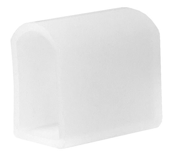 Изображение товара Торцевая заглушка для NeonLine ELF 8мм, боковой изгиб, глухая 10 штук Cap-NL-8-side-X