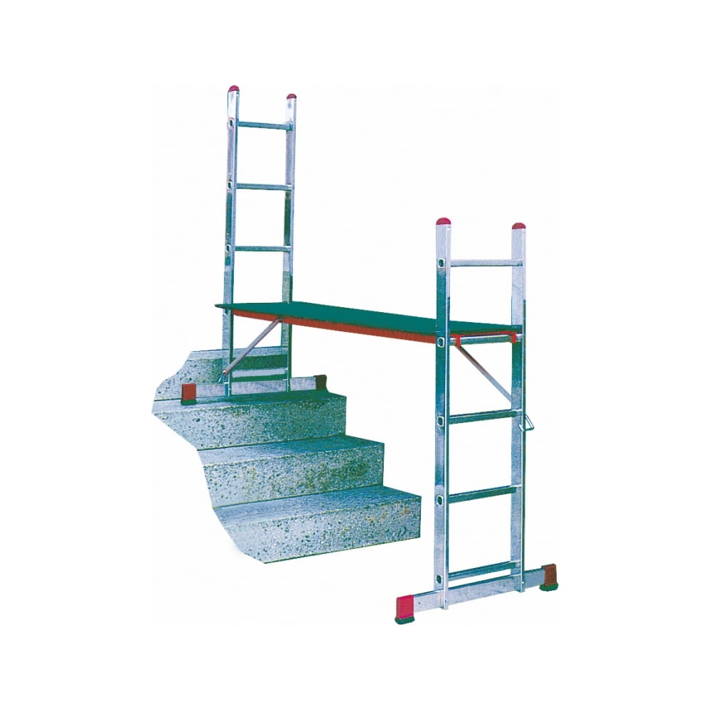 Изображение товара Малые лестничные подмости с роликами Krause Corda 080042 профессиональные