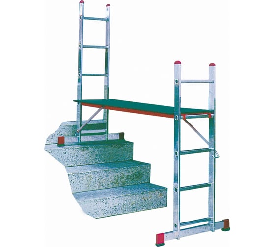 Изображение товара Малые лестничные подмости с одной парой роликов 2х5 Krause Corda 080042