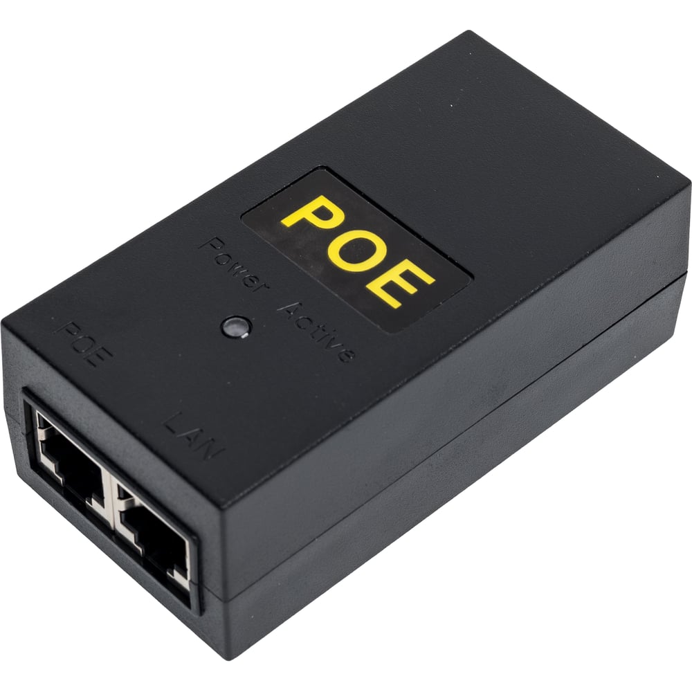 Изображение товара Пассивный PoE-инжектор AKSILIUM 30 Вт 48 В Standards 802.3af/at