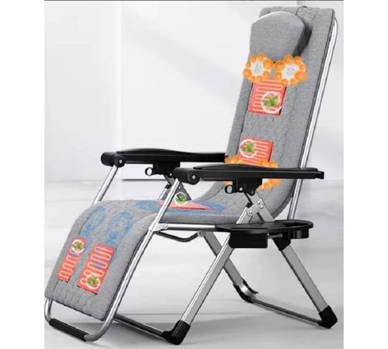 Изображение товара Массажное кресло ZDK Cushion Comfort складное, 32 массажные головки, подогрев, вибромассаж, bluetooth, пульт CushionC32