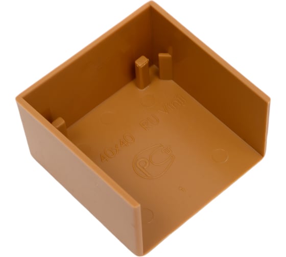 Изображение товара Заглушка Рувинил для РКК 40x40 коричневая уп 10 шт ЗГЛ-40х40-К