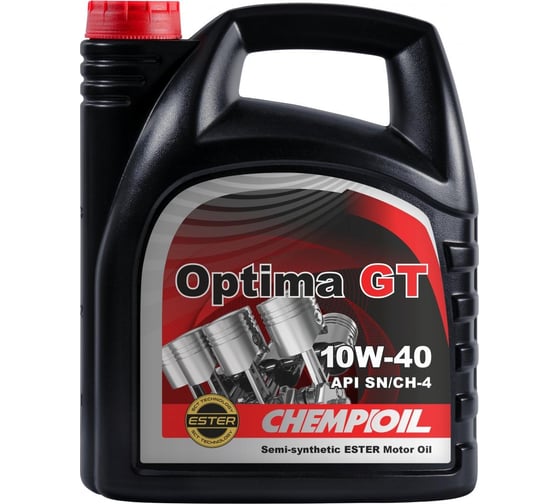Изображение товара Моторное масло CHEMPIOIL Optima GT 10W-40, полусинтетическое, 4 л CH9501-4-E